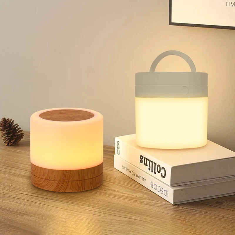 RGB Night Lamp Camping Light Atmosphere Night Lights Bedside Lamps Color Changing Tent with Remote Touch Control for Bedroom Dec - Image 5