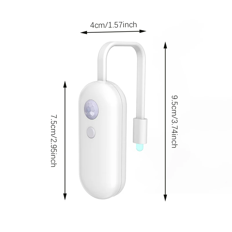 Smart Motion Sensor Toilet Light, USB Rechargeable LED RGB Night Light for Bathroom - Image 4