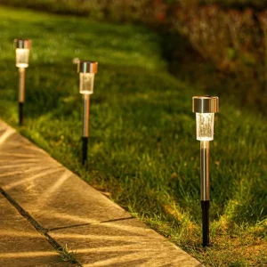 Wholesale Solar Outdoor Pathway Lights LED All Weather Lawn Lamp Camping Atmosphere Light for Summer Garden Walkway Patio Glow