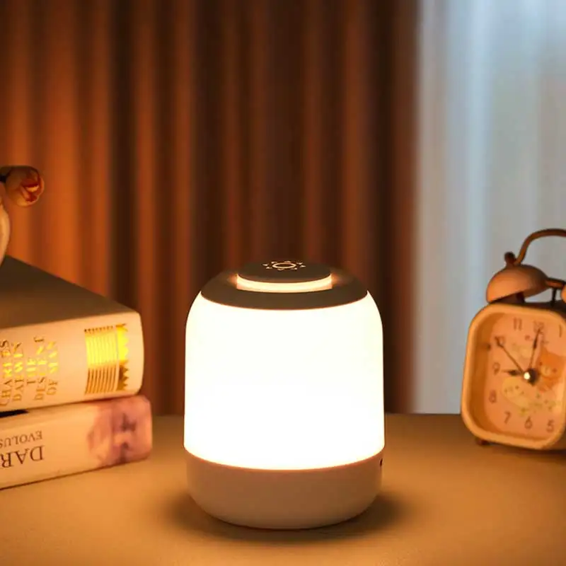 LED Night Lights, Adjustable Brightness USB Rechargeable Table Lamp for Kitchen Bedroom Garage Bedroom Bedside Camping Decor