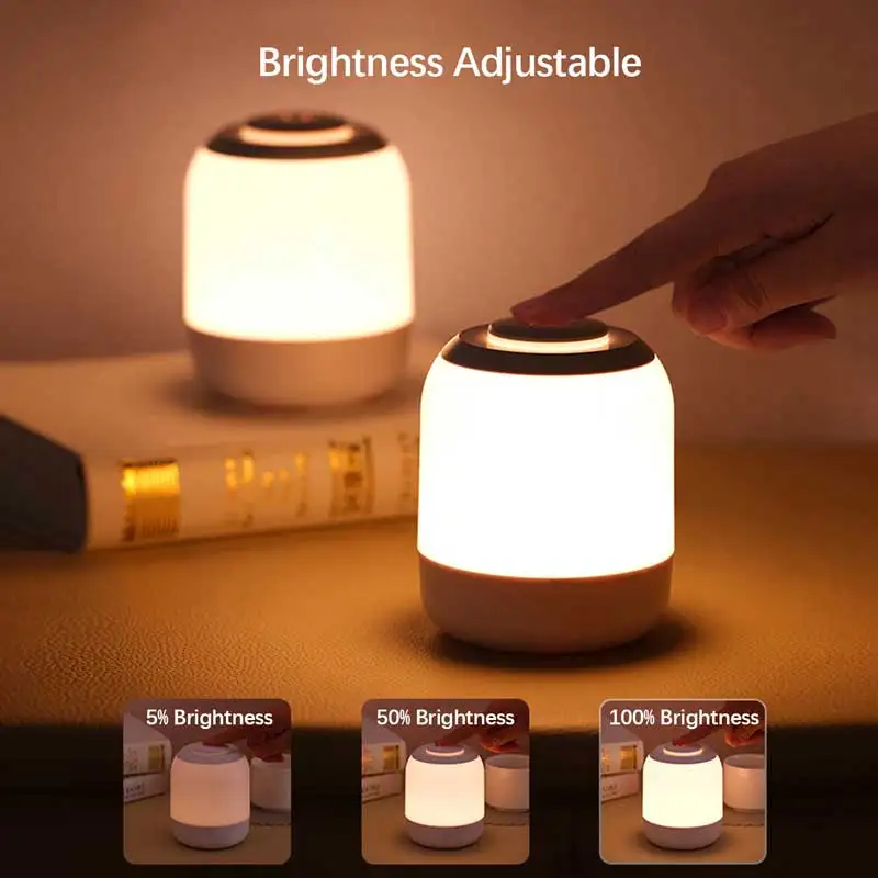 LED Night Lights, Adjustable Brightness USB Rechargeable Table Lamp for Kitchen Bedroom Garage Bedroom Bedside Camping Decor - Image 3