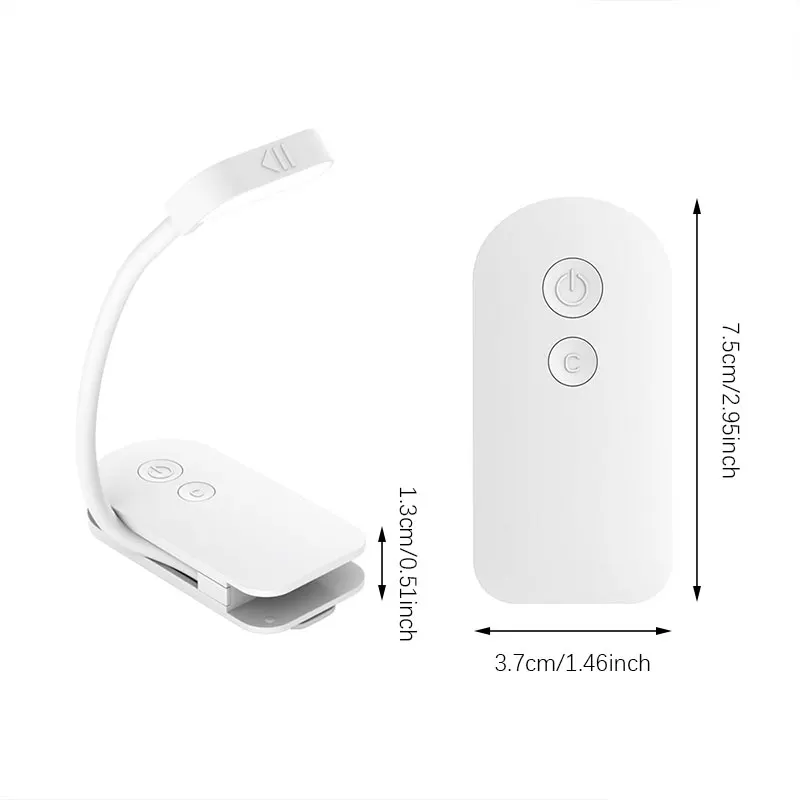 LED Clip-On Reading Light – Adjustable, Portable & USB Rechargeable Book Light for Night Reading - Image 5