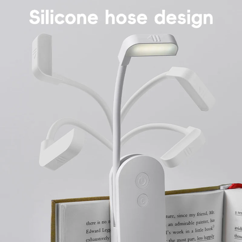 LED Clip-On Reading Light – Adjustable, Portable & USB Rechargeable Book Light for Night Reading - Image 3